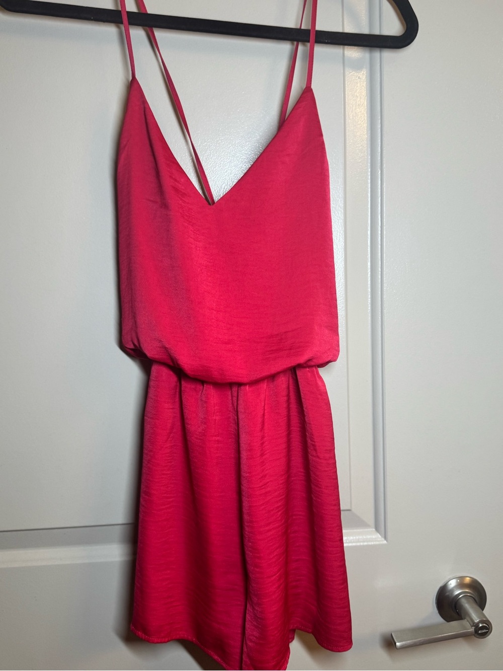 Forever 21 Hot Pink Spaghetti-Strap Romper